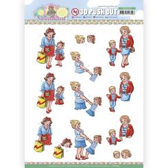 3D-Stanzbogen - Yvonne Creations -Bubbly Girls Sweetheart - Mutter & Kind 