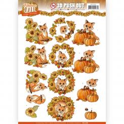 3D-Stanzbogen - Yvonne Creations - Fabulous Fall - Herbst Fuchs 