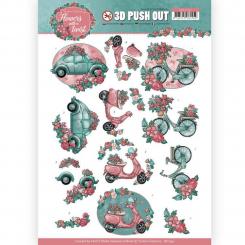 3D-Stanzbogen - Yvonne Creations - Flowers with a Twist- Blumen Transport 