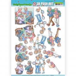 3D-Stanzbogen - Yvonne Creations - Funky Nanna's - Sporting Together 