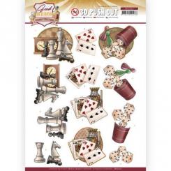 3D-Stanzbogen - Yvonne Creations - Good old day's - Spiele 