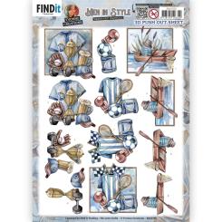 3D-Stanzbogen - Yvonne Creations -Men in Style - Sports 