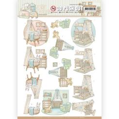 3D-Stanzbogen - Yvonne Creations - Newborn Baby - Babyzimmer 