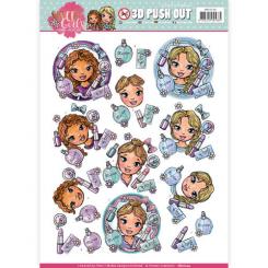 3D-Stanzbogen - Yvonne Creations - Sweet Girls - Beautiful Girls 