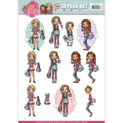 3D-Stanzbogen - Yvonne Creations - Sweet Girls - My World 