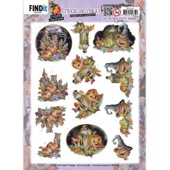 3D-Stanzbogen - Yvonne Creations - Trick or Treat - Halloween Kürbis 