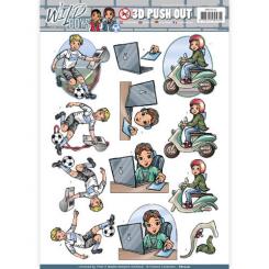 3D-Stanzbogen - Yvonne Creations - Wild Boys - My Passion 