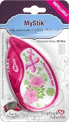 3L MyStik Permanent Streifen, Handabroller mit 10m Doppelseitigen Klebeband 