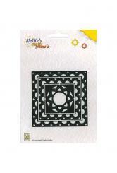 3in1 Stanz und Prägeplatte Frame Dies Multi quadratisch 