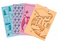 4 Cuttlebug Embossing-Schablone niftyfiftys 