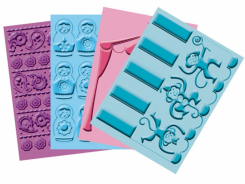 4 Cuttlebug Embossing-Schablone paisley 