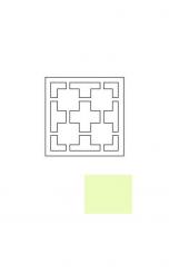 4 Karte rund q.banner weiss/elfenbein 