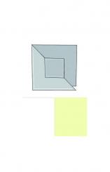 4 Quadrat Karte Quadr. weiss-elfenbein 