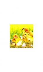 4 Servietten Ostern Küken schlüpfen 