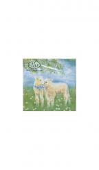 4 Servietten Süsse Lämmchen 