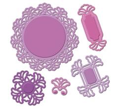 Spellbinders  Stanz- und Prägeschablone Shapeabilities Vintage Lace Motifs 5 Stanzer 
