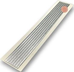 Sandras-Bastelladen - Wachstreifen Rund - 250mm Silber glänzend | 5mm - 7 Stück Silber glänzend - 5mm - 7 Stück