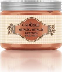 Cadence Texture Metallic-Reliefpaste 150ml Kupfer Kupfer