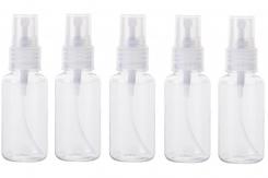 5x Sprühflaschen / Pumpzerstäuber aus Kunststoff 40ml 
