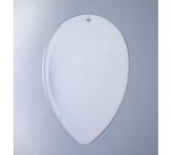 6 Kunststoffhänger glasklar Ei 90mm 