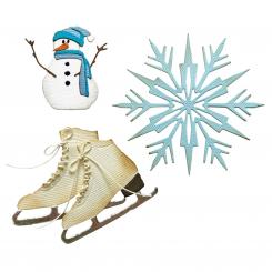 Sizzix Thinlits Stanzer Set 10tlg.- Winter Wünsche by Tim Holtz 