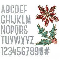 Sizzix Thinlits Stanzer Set 12tlg.- Winter Alphabet by Tim Holtz 