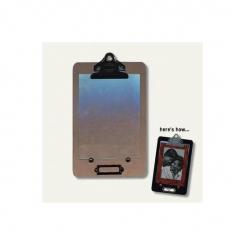 7Gypsies - Clip Rahmen mit Glasscheibe schwarz-braun Rand / 1 ST 