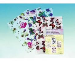 8 Blatt Transparentpapier Vellum Design A4 