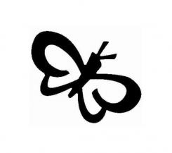 Accucut Zip'eCuts Stanzer  Schmetterling Motivgr. ca. 5,1X3,4cm 