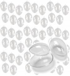 Acryl-Ei 50er Set transparent 6cm 