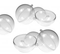 Acryl-Kugel 5er Set transparent 