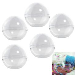 Acryl-Kugel stehend 5er Set transparent mit Fuß 140mm 140mm