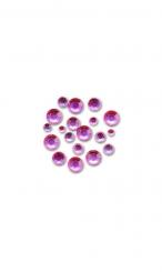 Acryl Strassteine flach pink ca.300 Stk. 
