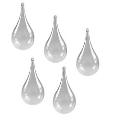 Acryl-Tropfen 5er Set transparent 5 Stück a 14 cm 5 Stück a 14 cm