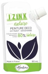 Aladine IZINK - Nature - Multi-Surface Farbe - 80ml Schwarz Schwarz
