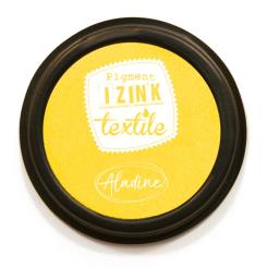 Aladine IZINK Pigment Stempelkissen - Textil Jaune / Gelb Jaune / Gelb