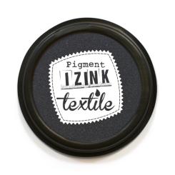 Aladine IZINK Pigment Stempelkissen - Textil Khol / Schwarz Khol / Schwarz