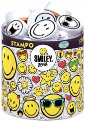 Aladine STAMPO Scrap, Gummi-Stempelset + Stempelkissen Smiley - 39tlg. 