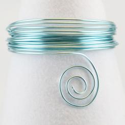 Aluminiumdraht Aludraht 2mm x 5m Ice blue Ice blue