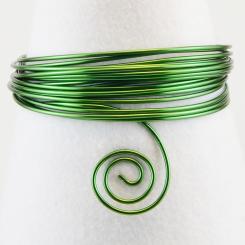 Aluminiumdraht Aludraht 3mm x 3m Dunkelgrün Dunkelgrün