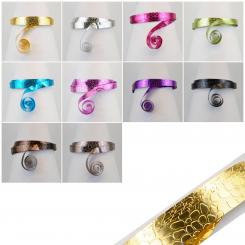 Aluminiumdraht Aludraht Crocodil Prägung 15 x 0,5mm 3m Eloxiert 