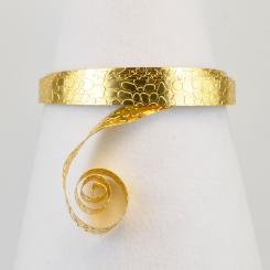 Aluminiumdraht Aludraht Crocodil Prägung 15 x 0,5mm 3m Eloxiert Light Gold Light Gold