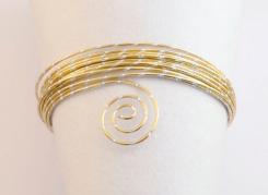 Aluminiumdraht Aludraht Diamond cut Effekt 2mm x 5m, ELOXIERT Light Gold Light Gold