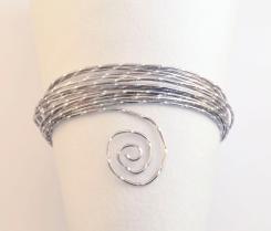 Aluminiumdraht Aludraht Diamond cut Effekt 2mm x 5m, ELOXIERT Misty pink Misty pink