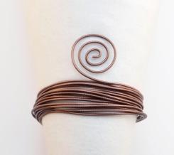 Aluminiumdraht,  Aludraht Eloxiert ! Embossed 2mm x 5m Chocolate Chocolate