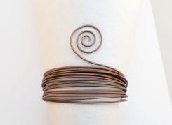 Aluminiumdraht,  Aludraht Eloxiert ! Embossed 2mm x 5m Chocolate brown matt Chocolate brown matt