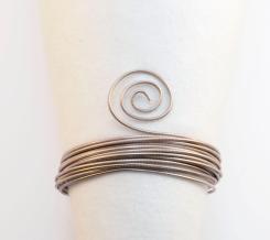 Aluminiumdraht,  Aludraht Eloxiert ! Embossed 2mm x 5m Misty pink Misty pink