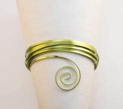 Aluminiumdraht Aludraht Eloxierter ! Flach flat 3x1mm x 5m Apple green Apple green