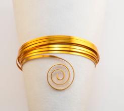 Aluminiumdraht Aludraht Eloxierter ! Flach flat 3x1mm x 5m Gold Gold