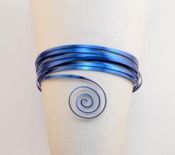 Aluminiumdraht Aludraht Eloxierter ! Flach flat 3x1mm x 5m Royal blue Royal blue